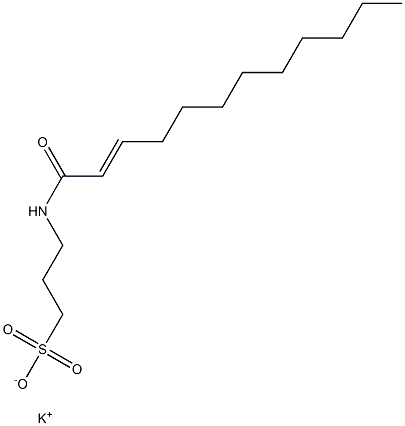 3-(2-Dodecenoylamino)-1-propanesulfonic acid potassium salt Struktur