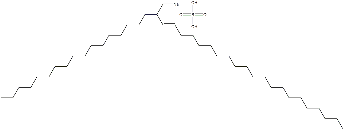 Sulfuric acid 2-heptadecyl-3-tricosenyl=sodium ester salt Struktur