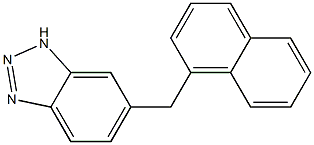 6-[(1-Naphtyl)methyl]-1H-benzotriazole Struktur