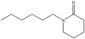 1-Hexylpiperidin-2-one Struktur