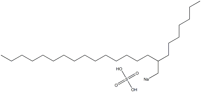 Sulfuric acid 2-heptylheptadecyl=sodium salt Struktur