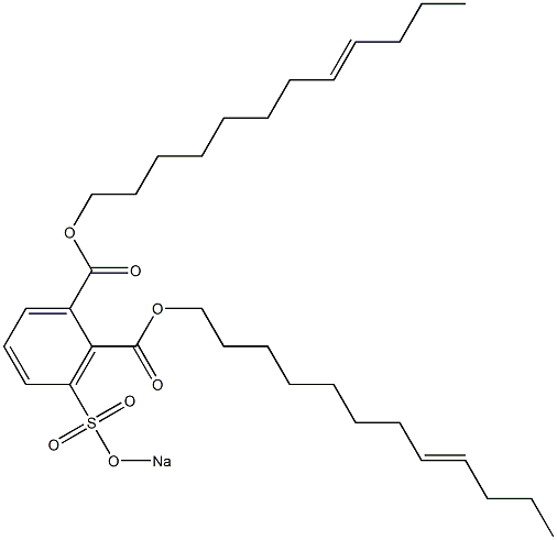 3-(Sodiosulfo)phthalic acid di(8-dodecenyl) ester Struktur