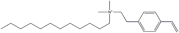 N-Dodecyl-4-ethenyl-N,N-dimethylbenzeneethanaminium Struktur