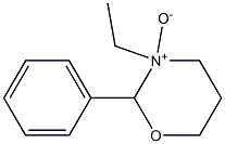 2-Phenyl-3-ethyl-tetrahydro-2H-1,3-oxazine 3-oxide Struktur