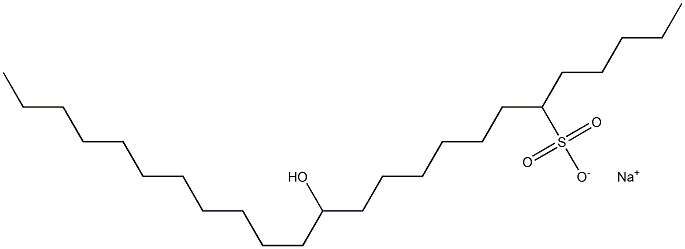 13-Hydroxytetracosane-6-sulfonic acid sodium salt Struktur