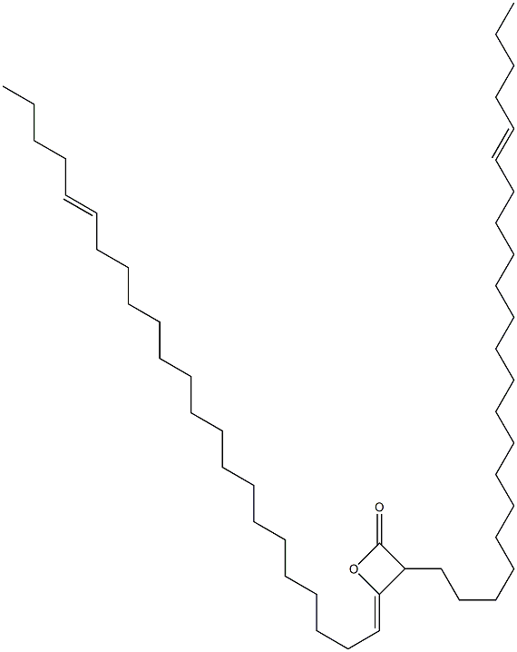 3-(17-Docosenyl)-4-(18-tricosen-1-ylidene)oxetan-2-one Struktur