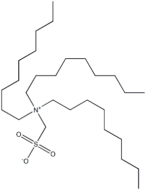 N,N-Dinonyl-N-sulfonatomethyl-1-nonanaminium Struktur