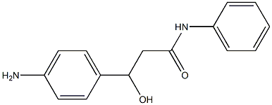 N-Phenyl-3-(4-aminophenyl)-3-hydroxypropanamide Struktur