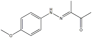 3-[2-(4-Methoxyphenyl)hydrazono]-2-butanone Struktur