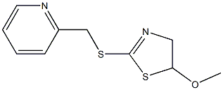 5-Methoxy-2-[(2-pyridinylmethyl)thio]-2-thiazoline Struktur