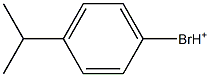 1-Bromo-4-isopropylbenzenium Struktur