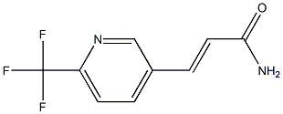 2-PROPENAMIDE, 3-[6-(TRIFLUOROMETHYL)-3-PYRIDINYL]- Struktur