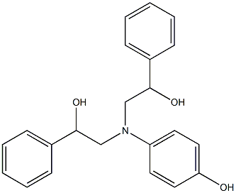 4-[BIS-(2-HYDROXY-2-PHENYL-ETHYL)-AMINO]-PHENOL Struktur