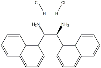 (S,S)-1,2-Di(1-naphthyl)-1,2-ethanediamine dihydrochloride, 95%, ee 99% Struktur