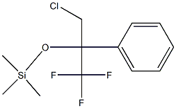 [(3-Chloro-1,1,1-trifluoro-2-phenylpropan-2-yl)oxy]trimethylsilane Struktur