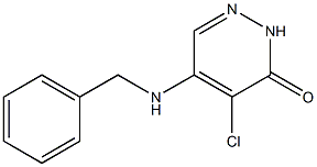 5-Benzylamino-4-chloro-2H-pyridazin-3-one Struktur