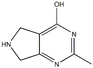 2-Methyl-6,7-dihydro-5H-pyrrolo-[3,4-d]pyrimidin-4-ol Struktur