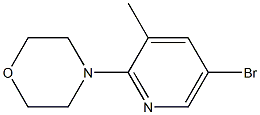 4-(5-Bromo-3-methyl-2-pyridinyl)morpholine Struktur