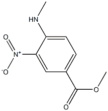 Methyl 4-(methylamino)-3-nitrobenzenecarboxylate Struktur