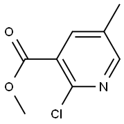 Methyl 2-chloro-5-methylnicotinate Struktur