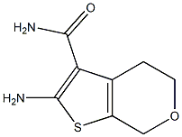 2-Amino-4,7-dihydro-5H-thieno[2,3-c]pyran-3-carboxamide Struktur