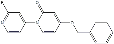 4-(Benzyloxy)-1-(2-fluoropyridin-4-yl)pyridin-2(1H)-one Struktur