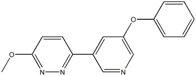 3-methoxy-6-(5-phenoxypyridin-3-yl)pyridazine Struktur