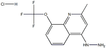 4-Hydrazino-2-methyl-8-trifluoromethoxyquinoline Hydrochloride Struktur