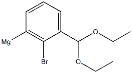 3-(Benzaldehyde diethylacetal)magnesium bromide solution 1 in THF Struktur