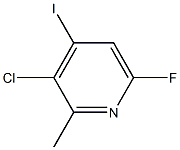 3-chloro-6-fluoro-4-iodo-2-methylpyridine Struktur