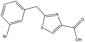 2-(3-bromobenzyl)-1,3-thiazole-4-carboxylic acid Struktur