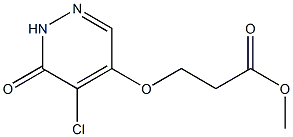 methyl 3-(5-chloro-1,6-dihydro-6-oxopyridazin-4-yloxy)propanoate Struktur