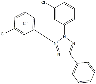 2,3-Bis(3-chlorophenyl)-5-phenyltetrazoliuM Chloride Struktur