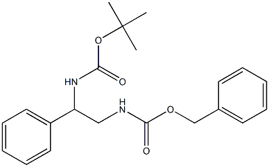 CarbaMic acid, [2-[[(1,1-diMethylethoxy)carbonyl]aMino]-2-phenylethyl]-, phenylMethyl ester Struktur