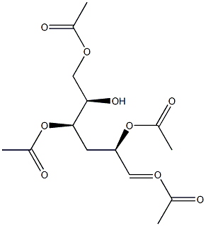 1,2,4,6-Tetra-O-acetyl-3-deoxy-D-galactose Struktur