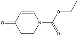 1-(Ethoxycarbonyl)-1,2,3,4-tetrahydro-4-oxopyridine Struktur