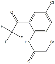 2-Bromo-N-[4-chloro-2-(trifluoroacetyl)phenyl]acetamide Struktur