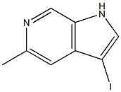 3-Iodo-5-methyl-1H-pyrrolo[2,3-c]pyridine Struktur