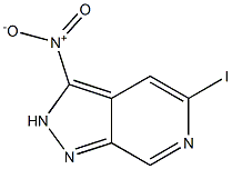 5-Iodo-3-nitro-2H-pyrazolo[3,4-c]pyridine Struktur