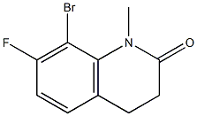 8-Bromo-7-fluoro-1-methyl-3,4-dihydro-1H-quinolin-2-one Structure