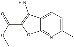 3-Amino-6-methyl-furo[2,3-b]pyridine-2-carboxylic acid methyl ester Struktur