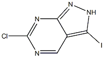 6-Chloro-3-iodo-2H-pyrazolo[3,4-d]pyrimidine Struktur