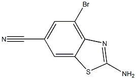 2-Amino-4-bromo-benzothiazole-6-carbonitrile Struktur