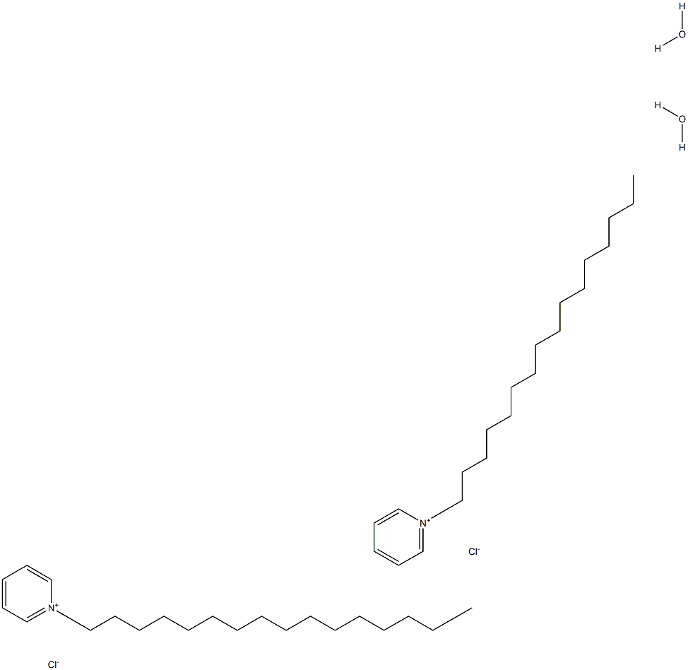 HEXADECYLPYRIDINIUM CHLORIDE MONOHYDRATE Cetylpyridinium chloride monohydrate Struktur