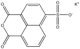 1,8-NAPHTHALIC ANHYDRIDE-4-SULFONIC ACID POTASSIUM SALT Struktur