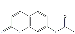 7-ACETOXY-4-METHYLCOUMARIN Struktur