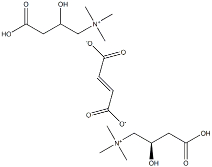 (R)-[(3-carboxy-2-hydroxypropyl)trimethylammonium]fumarate Struktur