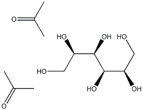 Mannitol diacetone Struktur