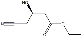 (3R)-4-cyano-3-hydroxybutyric acid ethyl ester Struktur