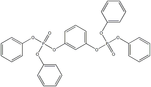 Resorcinol bis(diphenyl phosphate) Struktur